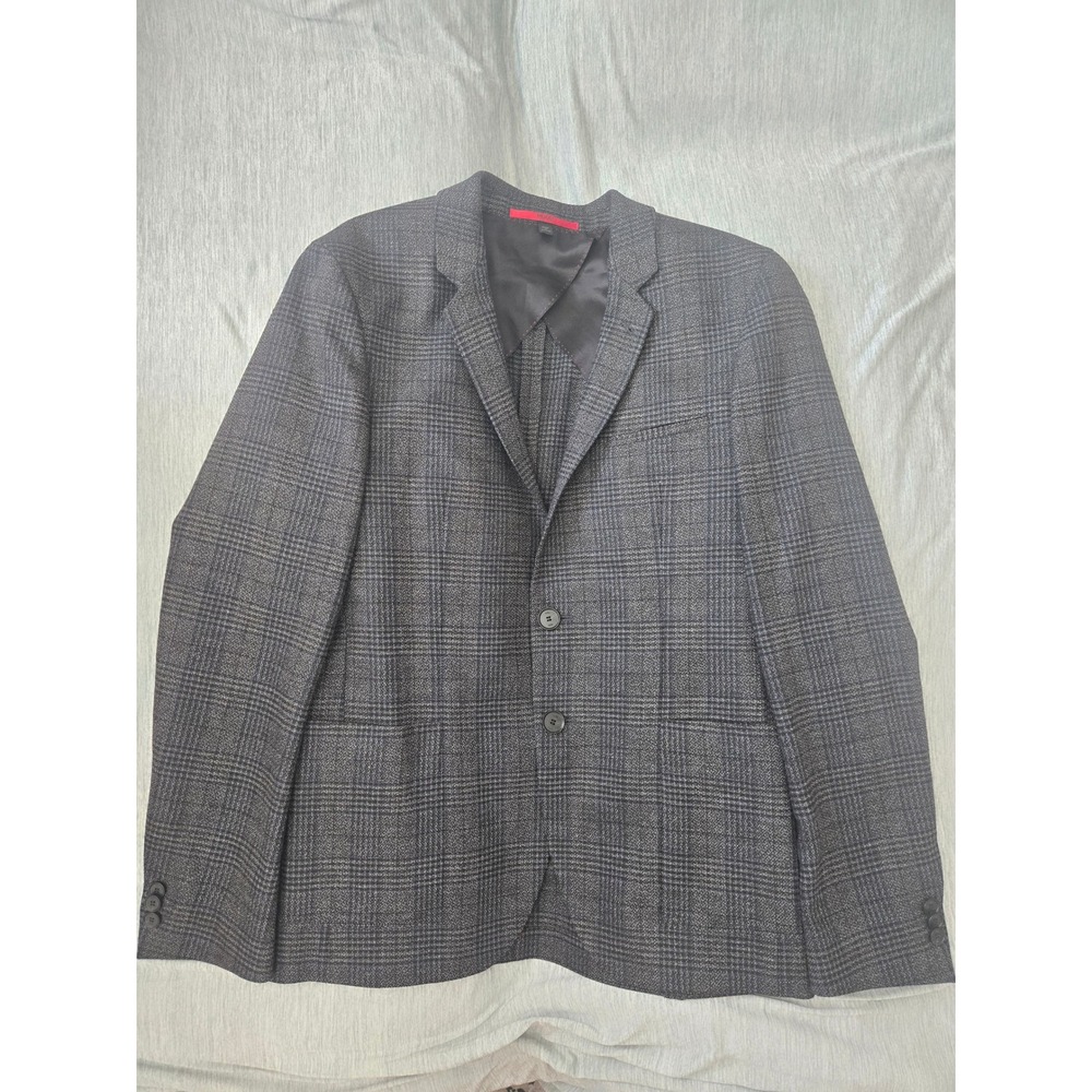 Hugo Boss Hugo Grey Glen Plaid Extra Slim Soft Blazer Sport Coat 36R Anfred193F1
